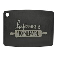 Jade Schneidbrett Happiness is Homemade schwarz...