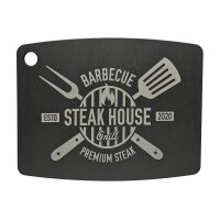 Jade Schneidbrett Barbecue Steakhouse schwarz 37x27,5x0,6 cm