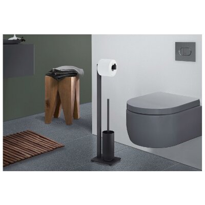Zack Toilettenbutler Linea Edelstahl schwarz kaufen