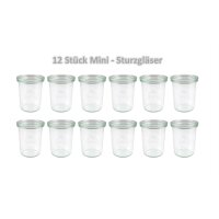 Weck Mini-Sturzglas 160 ml Set 12 Stück im Karton