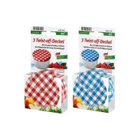 Twist-off-Deckel Schraubdeckel Ø82 mm rot oder...