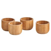 Zeller Present Eierbecher-Set Bambus Ø5x4 cm 4-tlg.