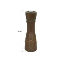 Chefs & Co. Pfeffer- oder Salzmühle Buche lackiert 20 cm braun