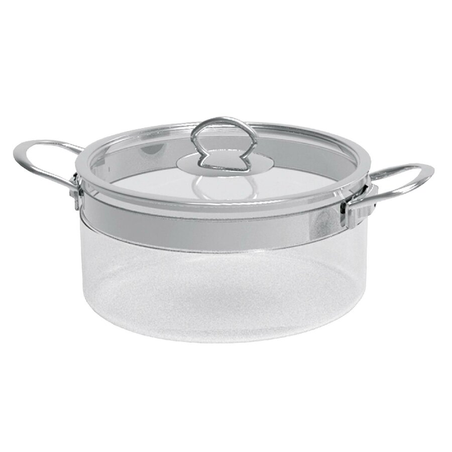 Mastrad Glas-Kochtopf mit Glasdeckel Ø24 cm 5,0 ltr