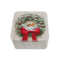 Gawol Gebäckdose Rotkehlchen 15x15x7,5 cm
