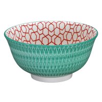 Cilio Bowl Amici Rauten türkis 500 ml Ø15,5 cm