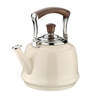 Cilio Wasserkessel Bianco 1,2 ltr. Flötenkessel beige
