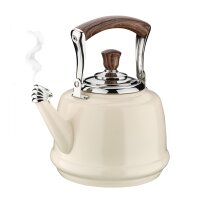 Cilio Wasserkessel Bianco 1,2 ltr. Flötenkessel beige