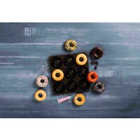 Lurch Flexiform Donuts 26x26 cm 9-fach braun