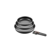 Tescoma Bratpfannen-Set 20 24 28 cm mit Wechselgriff...