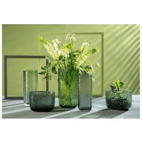 Leonardo Glas-Vase Martello geradlinig 27 cm grün