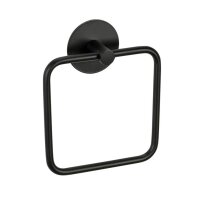 Schöner Wohnen Handtuchring Meleto Edelstahl schwarz