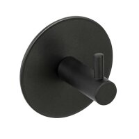 Schöner Wohnen Wandhaken Uno Meleto Edelstahl schwarz