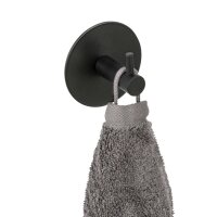 Schöner Wohnen Wandhaken Uno Meleto Edelstahl schwarz