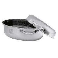 Hensslers Edelstahlbräter mit Deckel Deluxe...