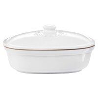 Römertopf Brottopf Frische-Topf oval Medi weiss...