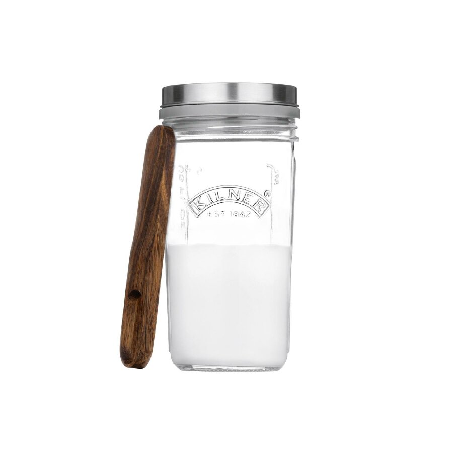Kilner Kefir Set Glas 0,5 ltr Siebaufsatz u. Messlöffel