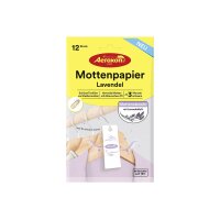 Aeroxon Mottenpapier mit Lavendelduft Mottenschutz 12er Set