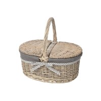 Adam Schmidt Zweideckelkorb Weide mit...