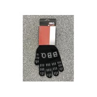 Grillhandschuhe mit Silikonbeschichtung 18x3x34,5 cm schwarz