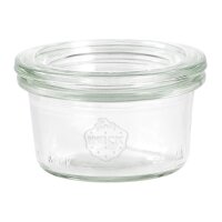 Weck Rundrandglas Mini-Sturz 50 ml mit Deckel 60 mm 12er Set