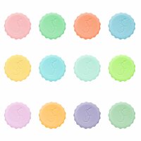 Lurch Silikon-Kronkorken 12er Set pastell-mix rund