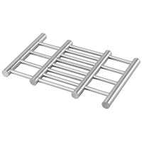 Axentia Topfuntersetzer ausziehbar 22-38x20 cm Edelstahl