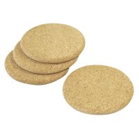 Axentia Gläseruntersetzer Kork Ø10 cm 4...