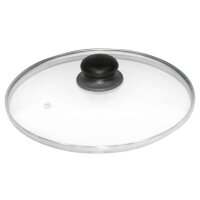 Axentia Glasdeckel mit Edelstahlrand Ø20 cm