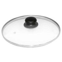 Axentia Glasdeckel mit Edelstahlrand Ø24 cm