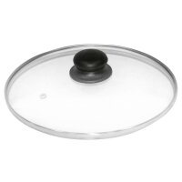 Axentia Glasdeckel mit Edelstahlrand Ø28 cm