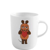 Kahla DieMaus Becher 0,35 ltr. Die Maus - Herz Maus