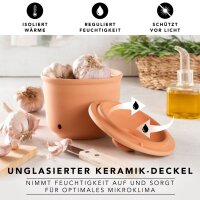 Römertopf Knoblauchtopf Frische-Topf Mini...