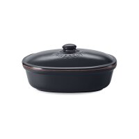 Römertopf Brottopf Frische-Topf oval Medi schwarz...