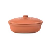 Römertopf Brottopf Frische-Topf oval Maxi terracotta...