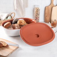 Römertopf Brottopf Frische-Topf oval Maxi weiß...