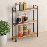 Metaltex Gewürzregal York Lava 3-Etagen 8x34x38 cm