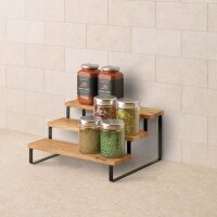 Metaltex Gewürztreppe York Lava 3-Etagen 23x27x13 cm