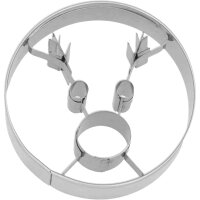 Birkmann Ausstechform Mr Reindeer 6 cm Edelstahl mit...