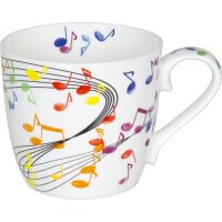 Könitz Henkelbecher Flying Notes Bone China 450 ml