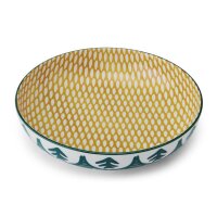 Mikasa Pastaschale Pasta-Bowl Green Leaf 900 ml...