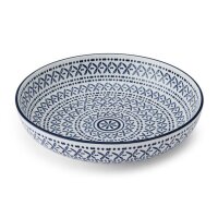 Mikasa Pastaschale Pasta-Bowl Blue Mediterranean 900 ml...
