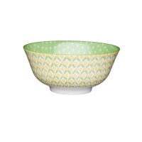 Mikasa Müslischale Bowl Green Geometric grün...