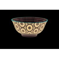 Mikasa Müslischale Bowl Black Tile schwarz 500 ml...