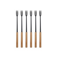 Nouvel Käsefonduegabeln Wood mit Nylonspitzen 6...