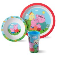 P:Os Frühstücksset Peppa Pig 3-teilig Teller...