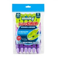 Minky Wäscheklammern SureGrip Pegs 24 Stück