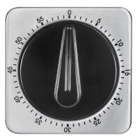 TFA Dostmann Küchen-Timer mit Edelstahlfront 60 Min.