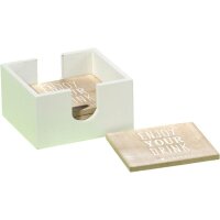 Esmeyer 6 Glasuntersetzer Alex mit Box Pinienholz