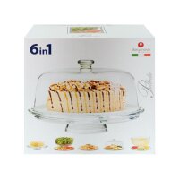 Borgonovo Servier Butler 6in1 Tortenplatte + Haube 2-tlg.